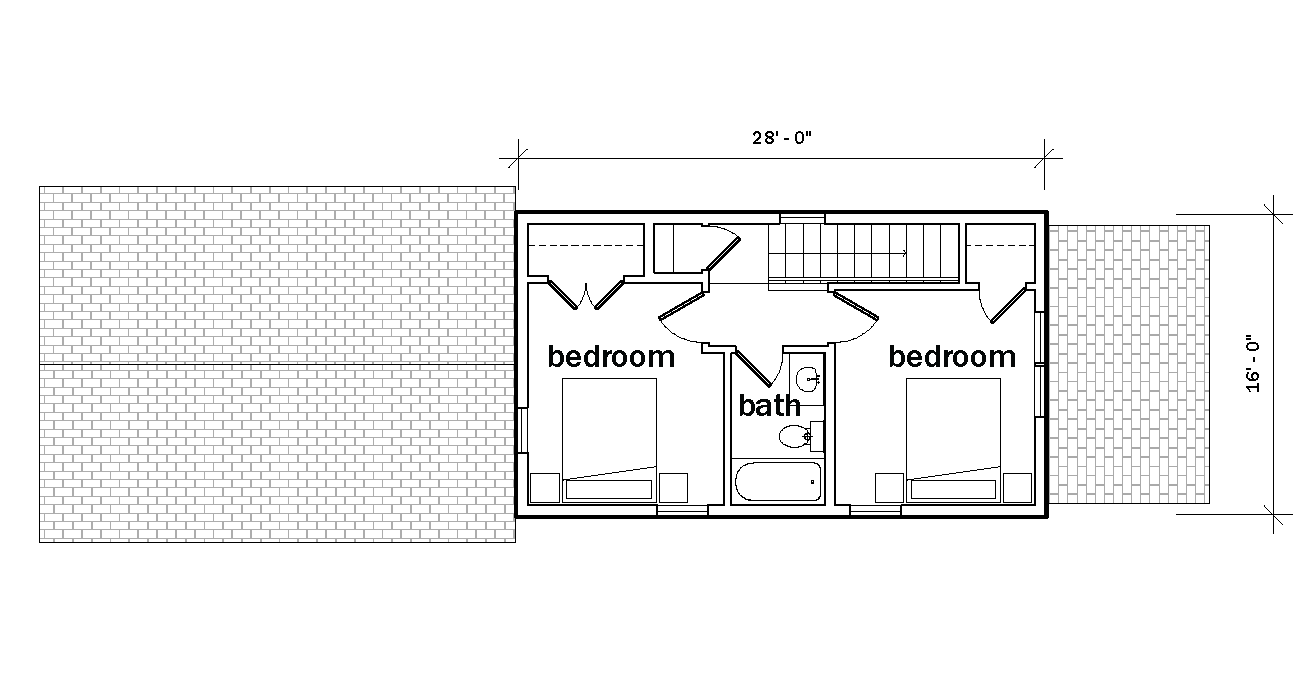 Floor plan of a building with labeled rooms and dimensions, featuring the branding of KUA