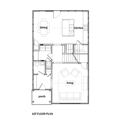 A black-and-white architectural floor plan sheet showing house layout diagrams labeled for Elm Hopewell