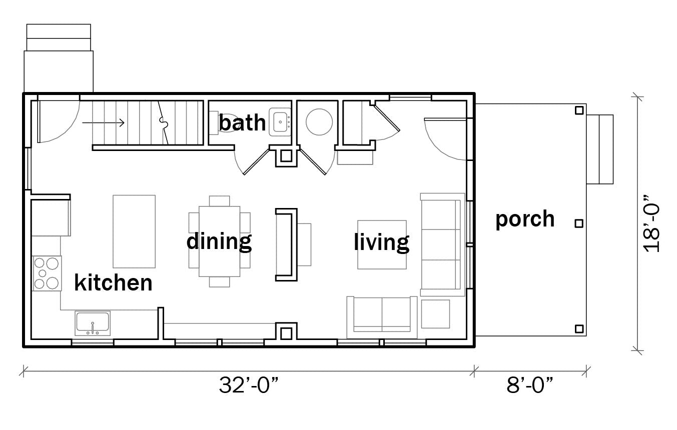 Floor plan of a building with labeled rooms and dimensions, featuring the Union Studio logo.