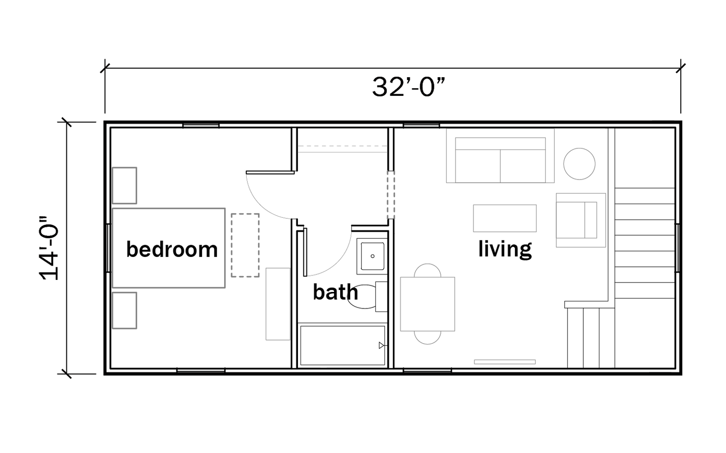 Floor plan of a two-story building with garage and detailed measurements.