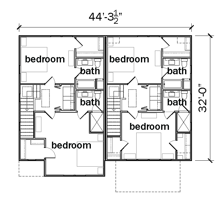 Floor plan of a building with two levels, labeled '2nd Floor Plan', from Flintlock Lab.